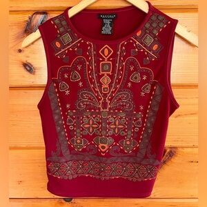 Buffalo David Bitton Beautiful Boho Sleeveless Top L